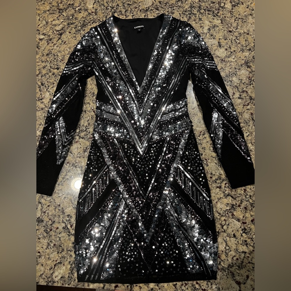 Sequin Express Dress